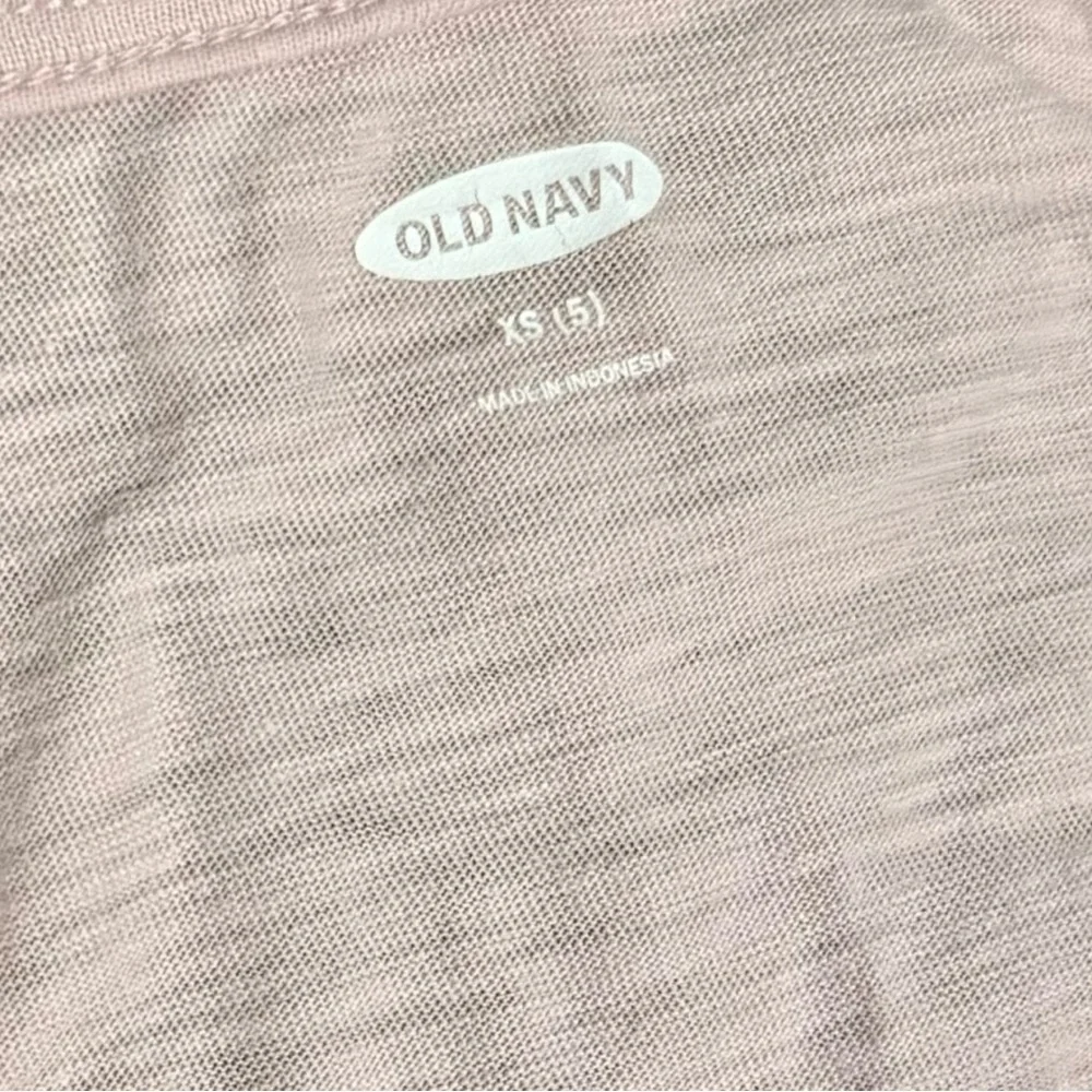 Old Navy Blush Pink Tank Top with Eyelet & Button Detail Size XS 5